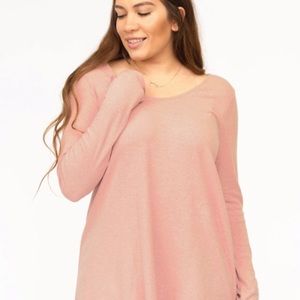 XL ribbed thumb t Agnes & Dora Rose colored